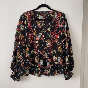 LAUNDRY | Flower 🌺 Polka Dot Blouse